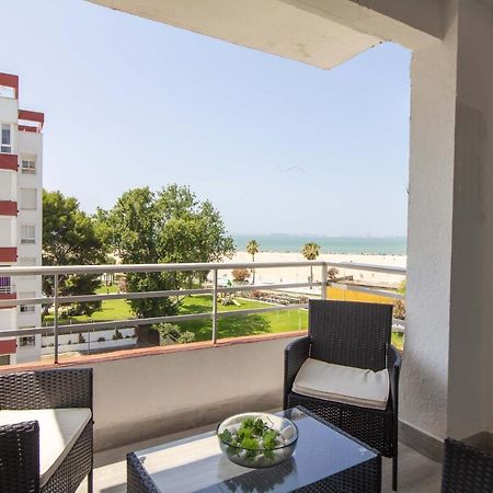 Primera línea de playa terraza y vista al mar El Puerto de Santa Maria Exterior foto